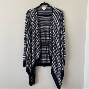 Neiman Marcus Multi Colour Waterfall Cardigan